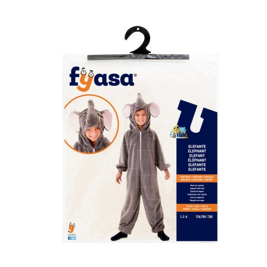 Fantasia infantil de elefante da selva