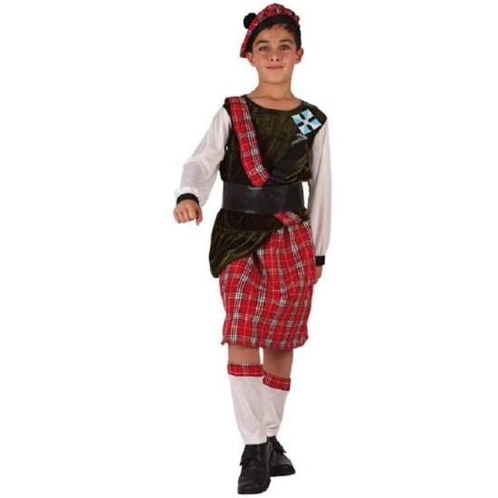 Fantasia escocesa de criança feliz
