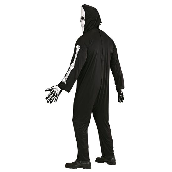 Fato de noite de esqueleto para adulto