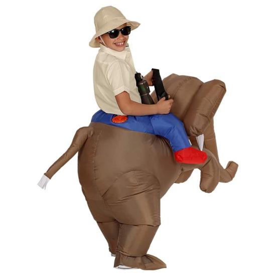 Fantasia de explorador em elefante infantil