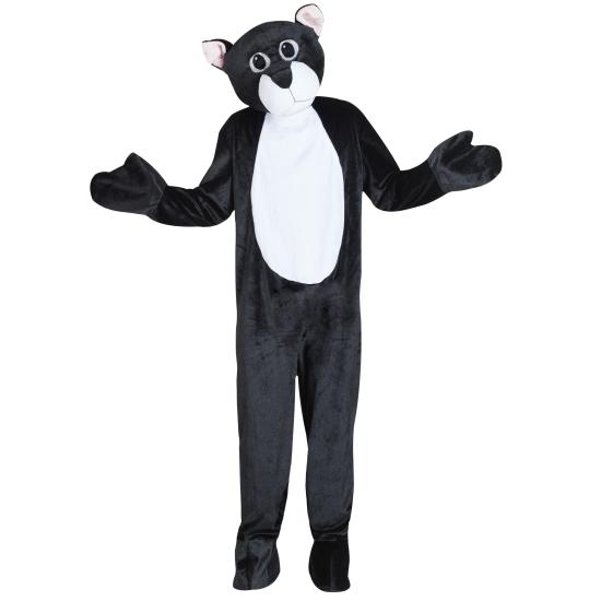 Fato de gato preto para adulto