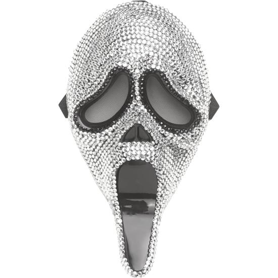 Fantasia de Ghost Face Bling para mulheres – Horror brilhante e estilo deslumbrante