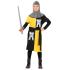 Fato de guerreiro medieval infantil amarelo