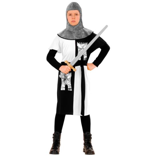 Fato de guerreiro medieval para criança branco