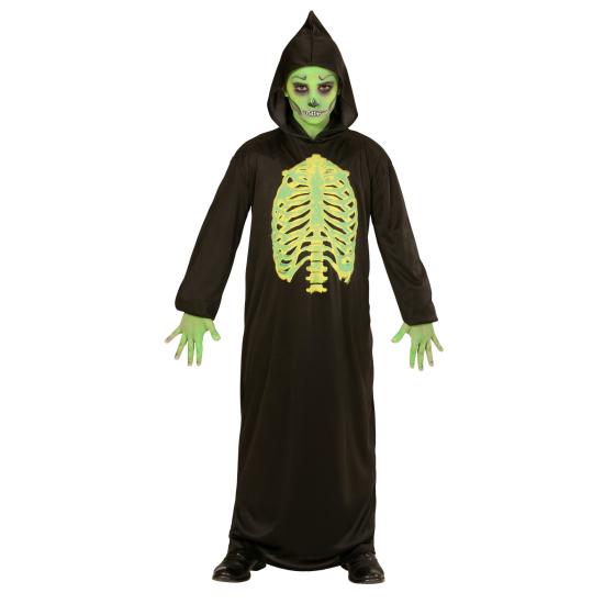 Fato de Halloween da Morte Fluorescente para criança