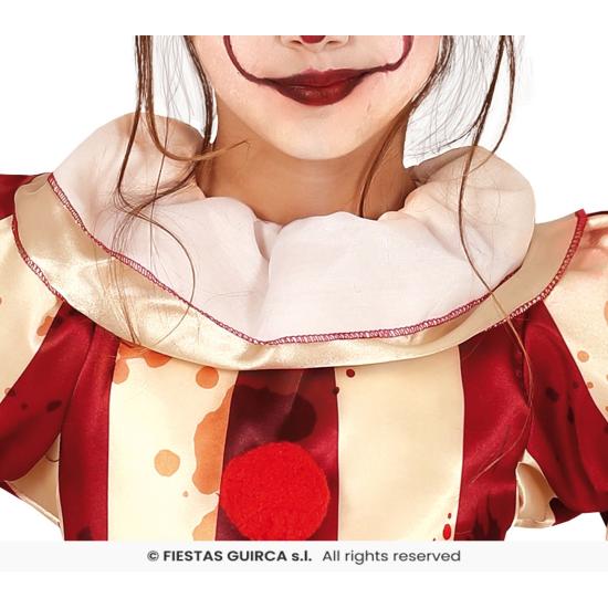 Fantasia de palhaço listrado para Halloween, tamanho infantil