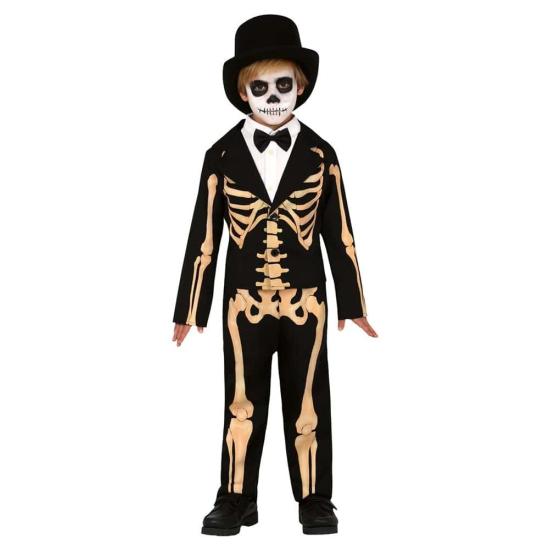 Fato de Halloween de Sr. Esqueleto para criança