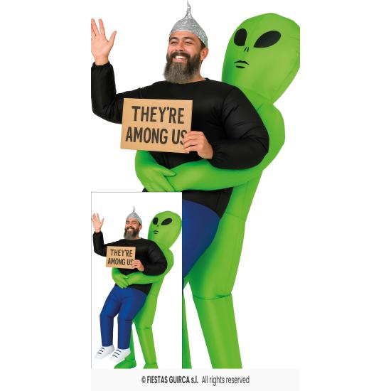 Traje inflável de abdutor alienígena – Traje com ventilador