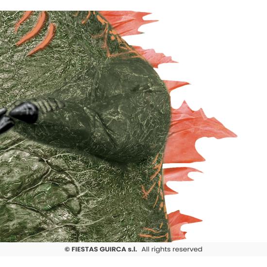 Fantasia inflável de dinossauro mutante Godzilla adulto