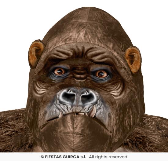 Fantasia inflável de gorila King Kong para adulto