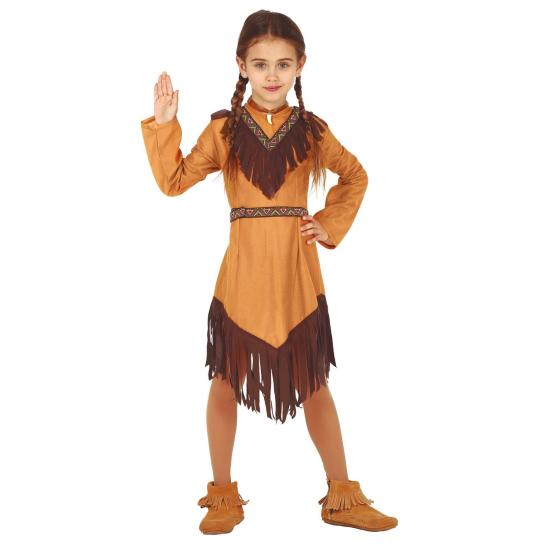 Fato de menina indiana Poca Hontas.