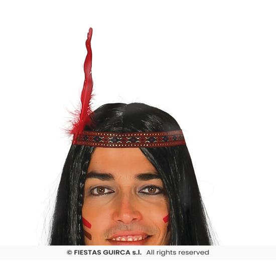 Fato de tribo indígena castanha para adulto