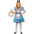 Fantasia Infantil Alice no País das Maravilhas (vestido com anágua e avental + faixa na cabeça com laço)