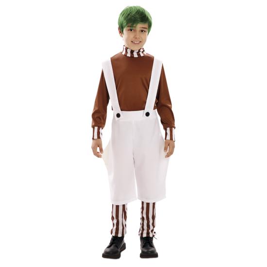 Fantasia infantil Sweet Pixie Oompa Loompa Willy Wonka,