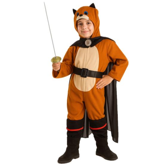 Fantasia infantil de Gato de Botas.