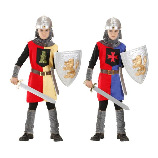 Fato de guerreiro medieval de Castela para criança