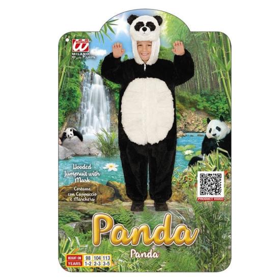 Fantasia infantil de urso panda de pelúcia