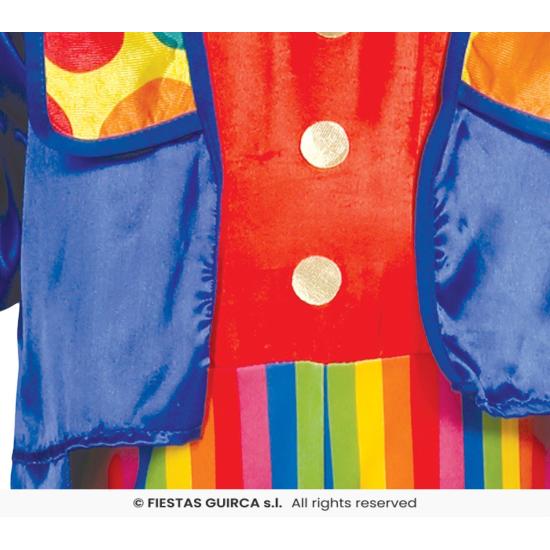 Fantasia infantil de palhaço feliz.