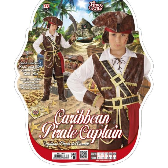 Fantasia de pirata rouba tesouros para crianças