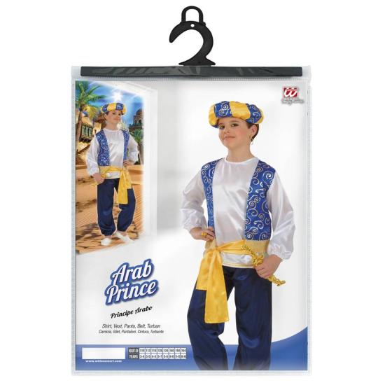 Fato de Aladdin árabe do deserto para criança