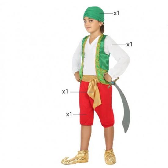 Fato de deserto árabe de Aladdin para criança Fato de deserto árabe de Aladdin para criança