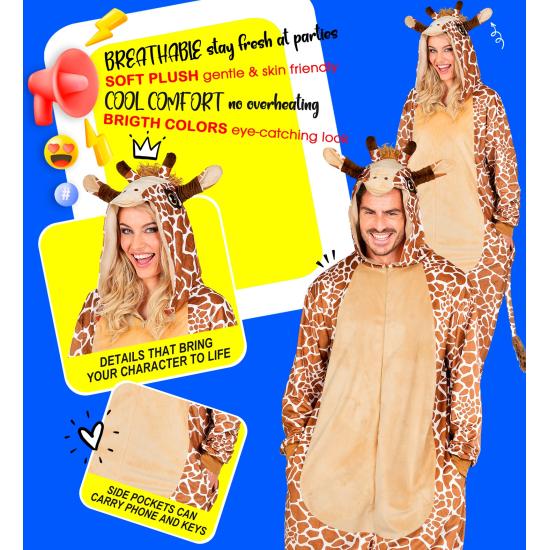 Fantasia de Girafa Unissex para Adultos