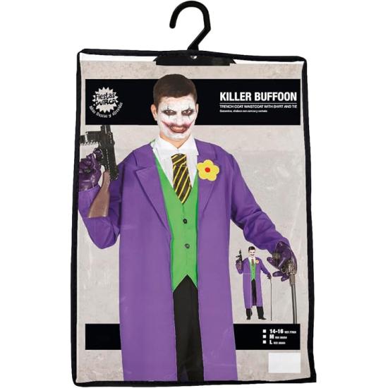 Fantasia de Coringa para Adulto – Sobretudo, Colete, Gravata e Camisa