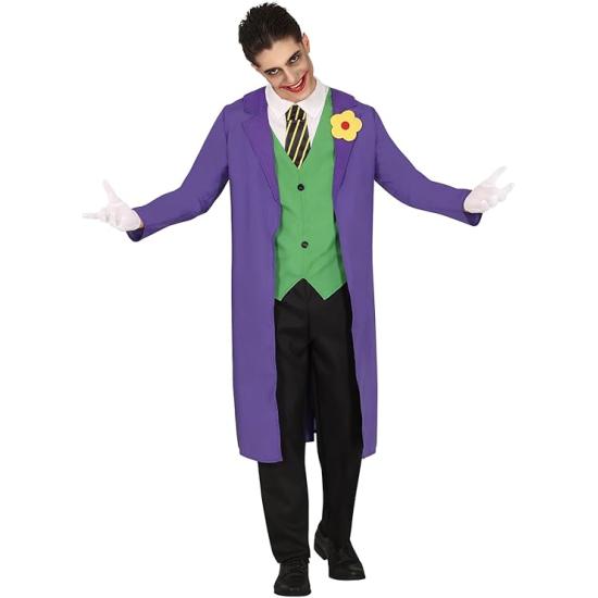 Fantasia de Coringa para Adulto – Sobretudo, Colete, Gravata e Camisa