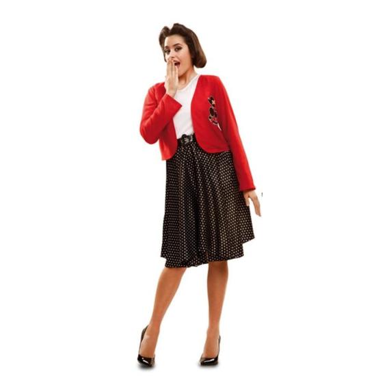 Fato de jovem estudante dos anos 50 para mulher