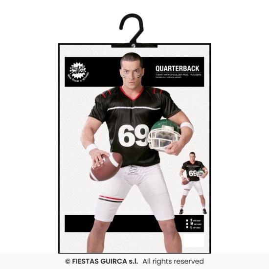 Fantasia de jogador de rugby adulto