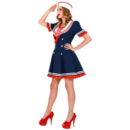 Fato de marinheiro alegre para menina