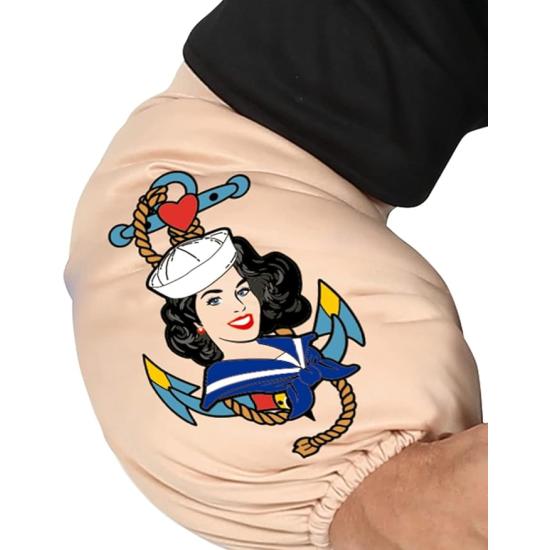 Fantasia de marinheiro Popeye tamanho adulto 52-54