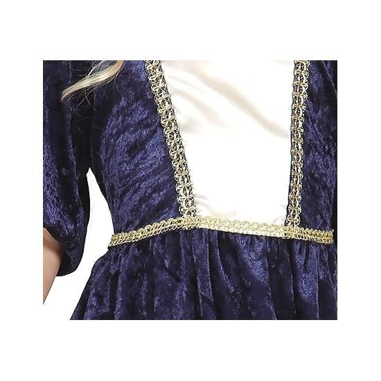 Fato medieval com vestido e bandana para menina