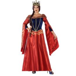 Fato de Rainha Guinevere medieval para mulher