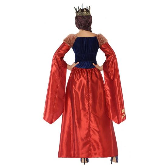 Fato de Rainha Guinevere medieval para mulher