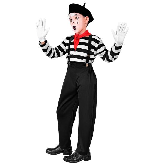 Fantasia de mímica para crianças