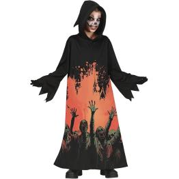 Fantasia de Zumbi Místico Infantil com Capuz – Mortos-Vivos