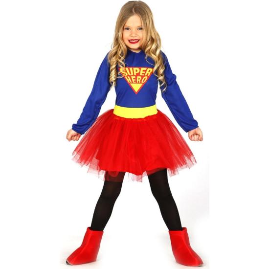 Fato de menina Super Girl. Fato de menina Super Girl.