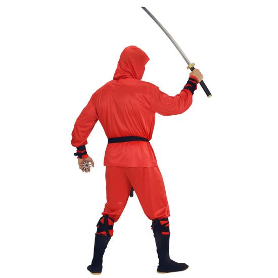 Fato de Mestre Ninja vermelho para adulto