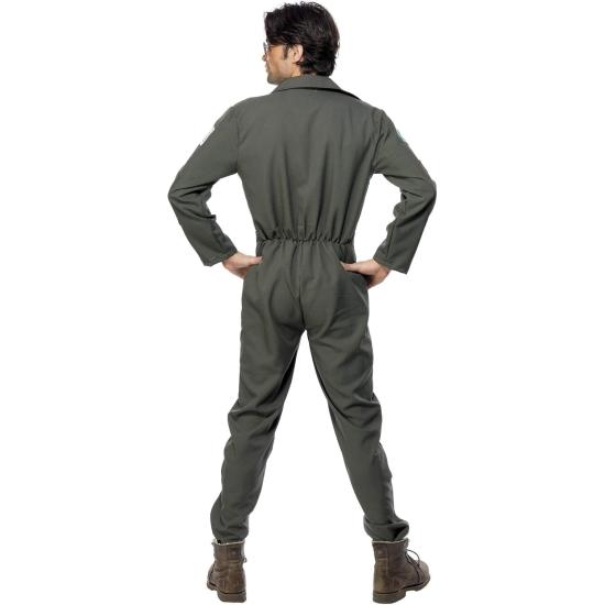 Fantasia oficial Top Gun verde para homens