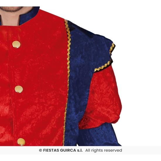 Fato de página adulto azul e marrom Fato de página adulto azul e marrom