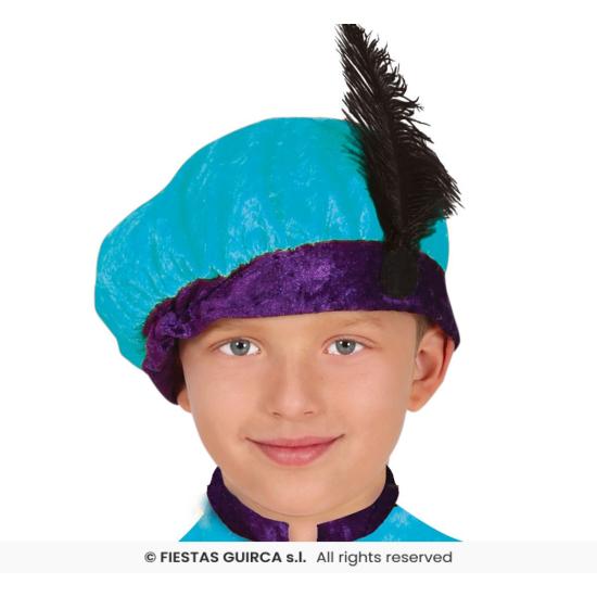 Fato de página de Natal azul infantil