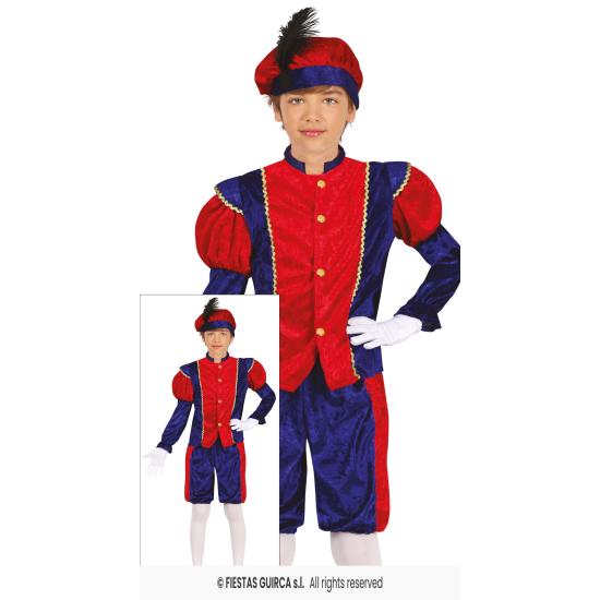 Fantasia vermelha de página dos três reis magos em tamanho infantil