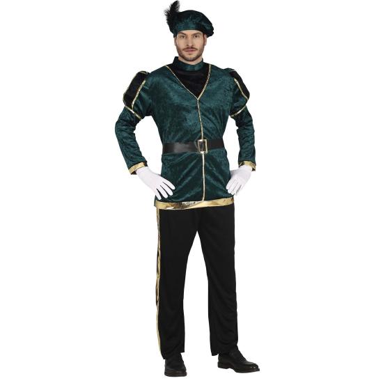 Fato de página de Natal verde para adulto Fato de página de Natal verde para adulto