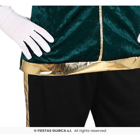 Fato de página de Natal verde para adulto Fato de página de Natal verde para adulto