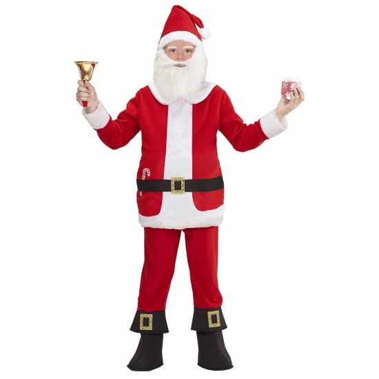 Fantasia de Papai Noel com barba infantil