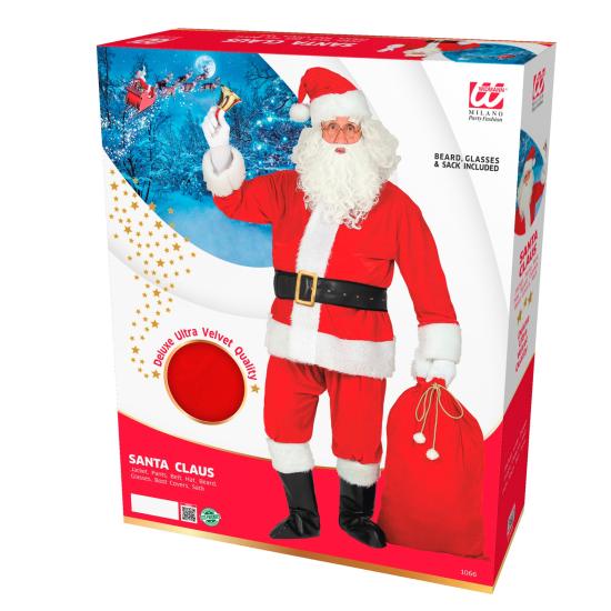 Fantasia profissional adulta de Papai Noel Fantasia profissional adulta de Papai Noel