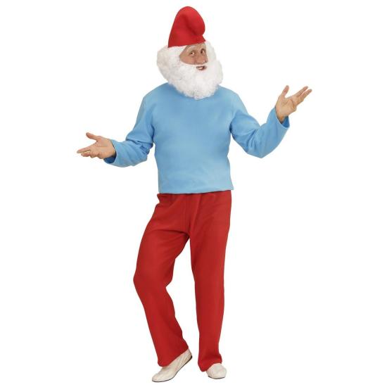 Fantasia adulta de papai Smurf Fantasia adulta de papai Smurf