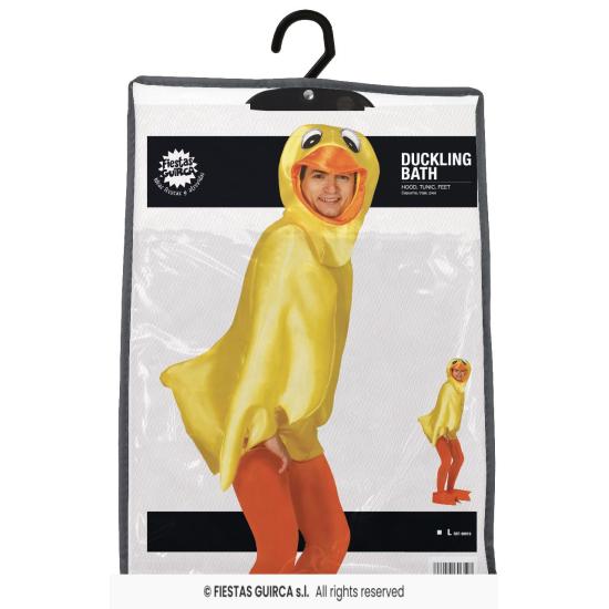 Fantasia de patinho de banheira, tamanho adulto