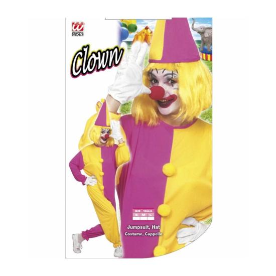 Fato de palhaço adulto bicolor tamanho M